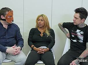 peculiar chick endures brutal anal therapy with ass to mouth pain in asylum