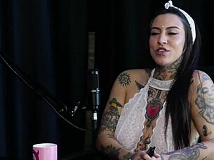 Lexi Mallet loves sloppy blowjob reverse gangbang in sheer red