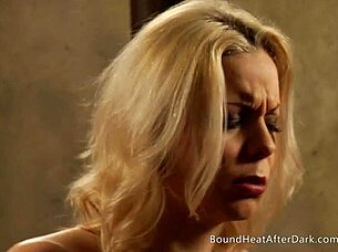 voyeur spies bent over lesbian slave as dominant mistress punishes