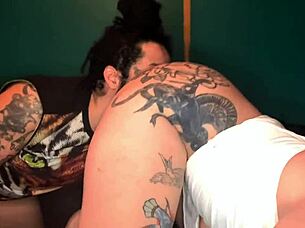 foxxy's big butt pounded rough wet blowjob sloppy ass eat creamy creampie