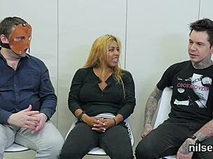 peculiar chick endures brutal anal therapy with ass to mouth pain in asylum