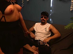 Nympho Friend Joins For Surprise Fisting Cumshot Action