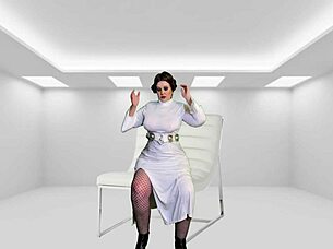 Granny Princess Leia Gives Darth Vader Cosplay Creampie