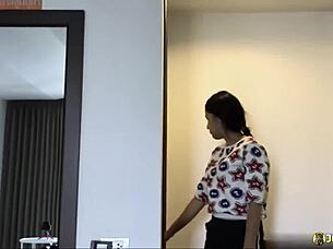 young thai babe's hairy wet pussy gets PLO Wed hard!!