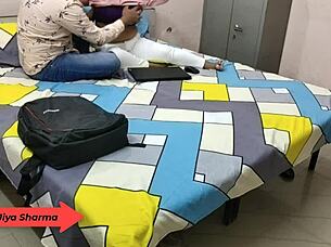 Hotty Jiya Sharma FUCKED HARD by Boyfriend in Hostel with Dirty Talk Moans