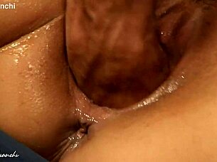 Vera italian slut unveils super gaping wet pussy