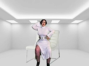 Granny Princess Leia Gives Darth Vader Cosplay Creampie