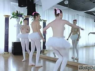 Amateur Cute Teen Couple Group Fuck Ballerinas Squirting Handjob