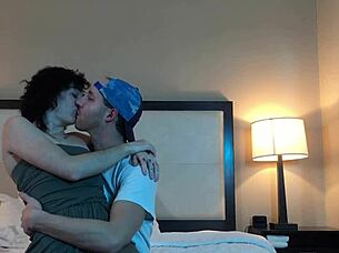 Hot petite tattooed babe makes out passionately now