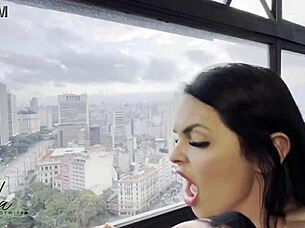 Wife takes relentless anal pounding as husband watches