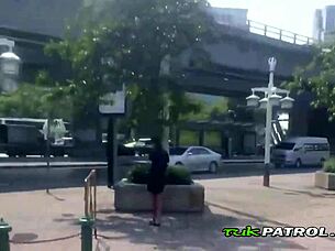 Provocative Pickup Thai Asian Pussy Outdoor Slam
