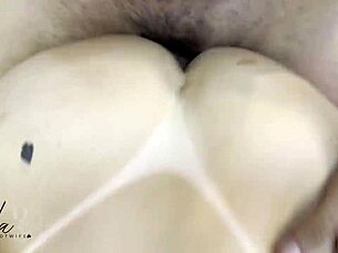 Wife takes relentless anal pounding as husband watches