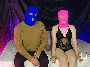 Real swinger couple fucks stranger hotwife sucks bareback