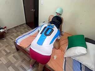 i catch hot babe touching another and join pussy pounding frenzy