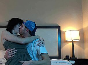 Hot petite tattooed babe makes out passionately now