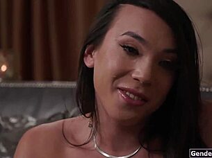 hot asian trans hardon picked up for bareback anal pounding 😈🍆
