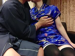 wanna fool around with this china dress cutie blowjob and fuck