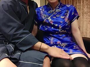 wanna fool around with this china dress cutie blowjob and fuck