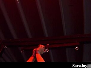 fun bondage play with cute bbw sara jay kissing her big ass