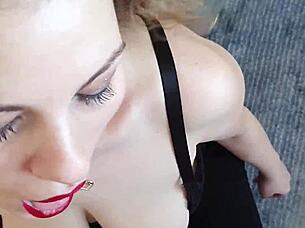 smoke break turns casual chat to sloppy deepthroat pov facial 💨🍆💦