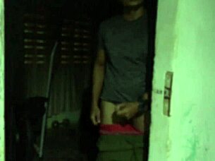 He watches stepmom workout in sexy lingerie closely