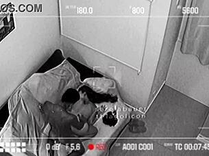 hidden cam catches hot couple fucking wildly in airbnb real amateur action
