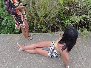 lukas rams his cock deep into skinny beach slut's pussy