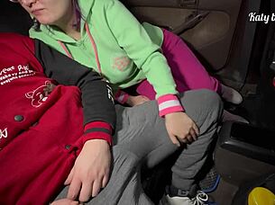 uhh stepmom, it's cold... warm me up in the car with your curves?