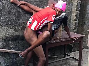 newlyweds slut it up outdoors 😈 backyard fun! 💦