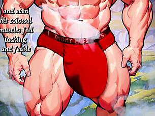 ebony bodybuilder fitness massacre huge monster cock cumshot interracial hood