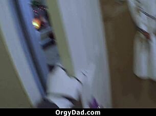 stepdaughter's naughty orgy fun this year hehe 😈 orgydad