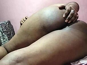 indian hairy girlfriend pleasures big natural tits in hotel solo