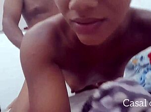 he bends skinny latina teen over doggystyle hard