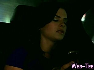 petite teen fingers herself then tongues deep craving more