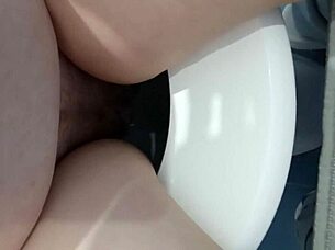 ITALIAN SLUT Relaxes on Toilet Fetish European Style
