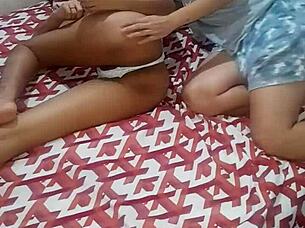 Real Lesbian Neighbor Fucks Curvy Latina Hard