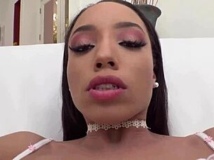 Alexis Tae Pounds Huge Dildo Ass Hardcore!