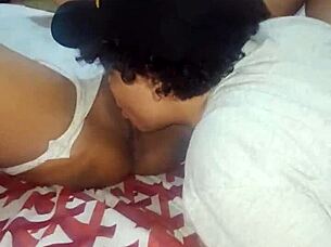 Real Lesbian Neighbor Fucks Curvy Latina Hard