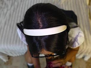 hot student gives steamy blowjob compilation