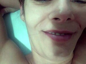 Milf moans wildly from creampie pleasure burst