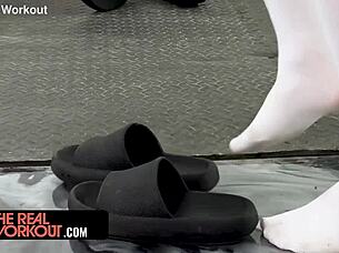 wrestling buddies intense gym workout session trailer