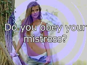 erotic mistress lisa teases with jerk off commands