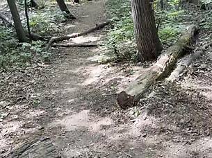 a russian petite milf stranger creampie in forest