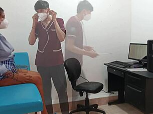 pervy doc pounds horny teen patient's pussy