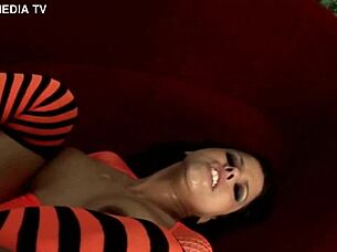 imagine diamond kitty's big tits bouncing outdoors during her anal pounding