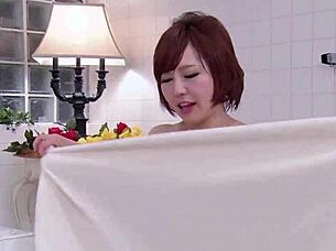 yo check out these twin japanese girls giving an uncensored ffm massage 3some with soap 😏