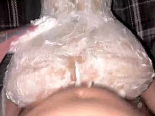 foamy soapy ass meets huge shaft