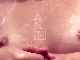 deepthroat shower sex facial with sexy latina princess?