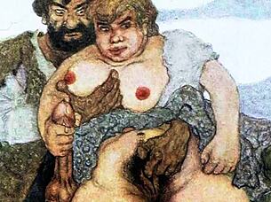 Wow Vintage Erotic Art Captivates Retro Antique Passion!