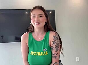 Horny All-Natural Big Tits Stepsis Craves Rough Missionary Ride